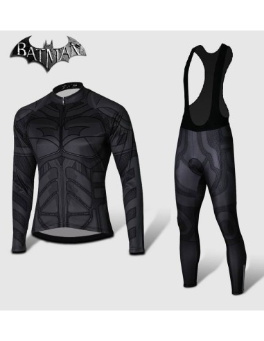 Ropa de ciclismo térmica Batman con tirantes, comodidad y estilo para tus rutas
