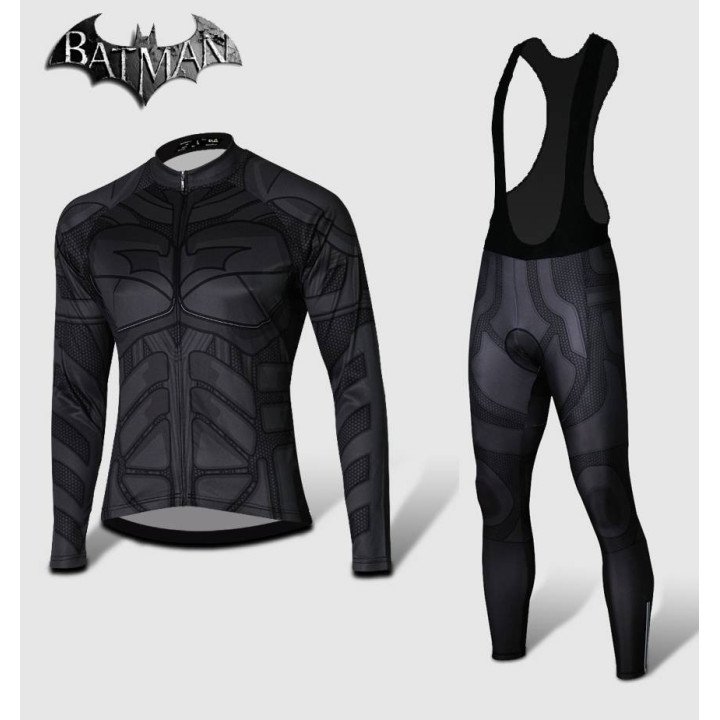 Ropa de ciclismo térmica Batman con tirantes, comodidad y estilo para tus rutas