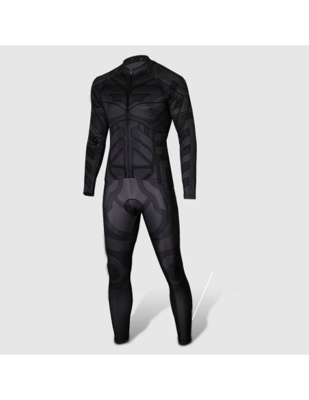 Ropa de ciclismo térmica Batman con tirantes, comodidad y estilo para tus rutas