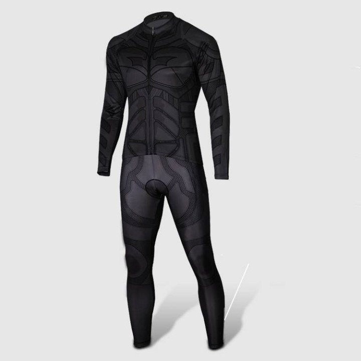 Ropa de ciclismo térmica Batman con tirantes, comodidad y estilo para tus rutas