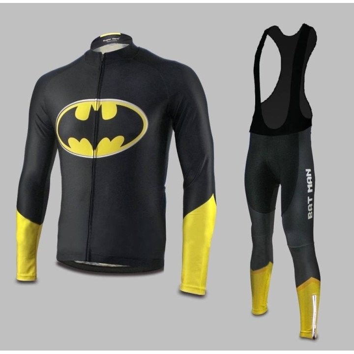 Ropa de ciclismo térmica Batman: conjuntos cómodos y estilosos para pedalear