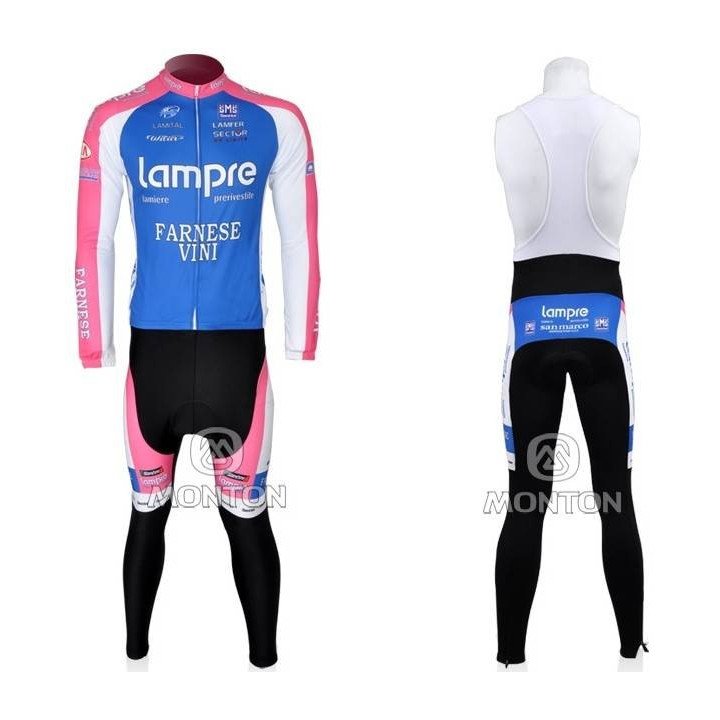 Ropa térmica de ciclismo Lampre con tirantes para estar cómodo en tus rutas