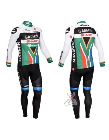 Ropa térmica de ciclismo Garmin con tirantes para estar cómodo en tus rutas