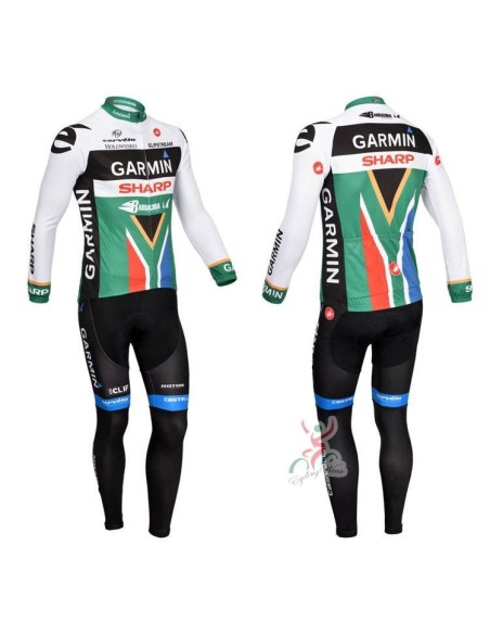 Ropa térmica de ciclismo Garmin con tirantes para estar cómodo en tus rutas