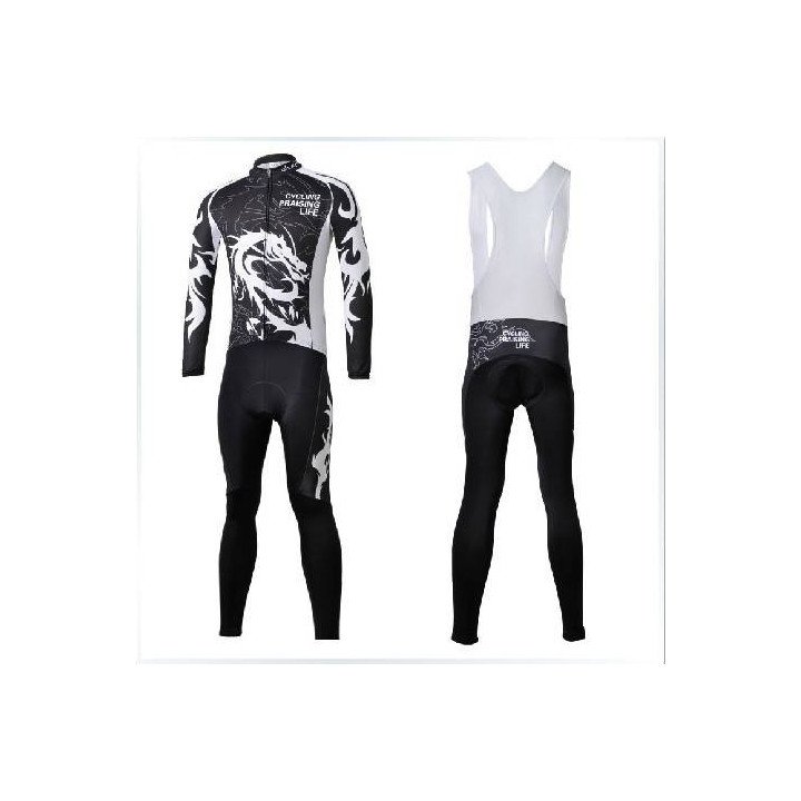 Ropa térmica de ciclismo Dragon con tirantes para sentirse cómodo en cada pedaleada
