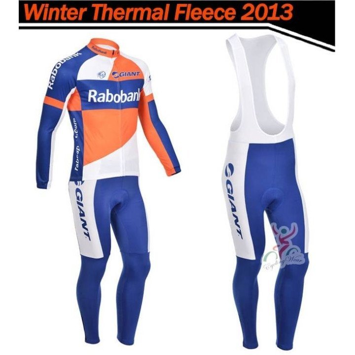 Ropa de ciclismo térmica Rabobank con tirantes que te encantará