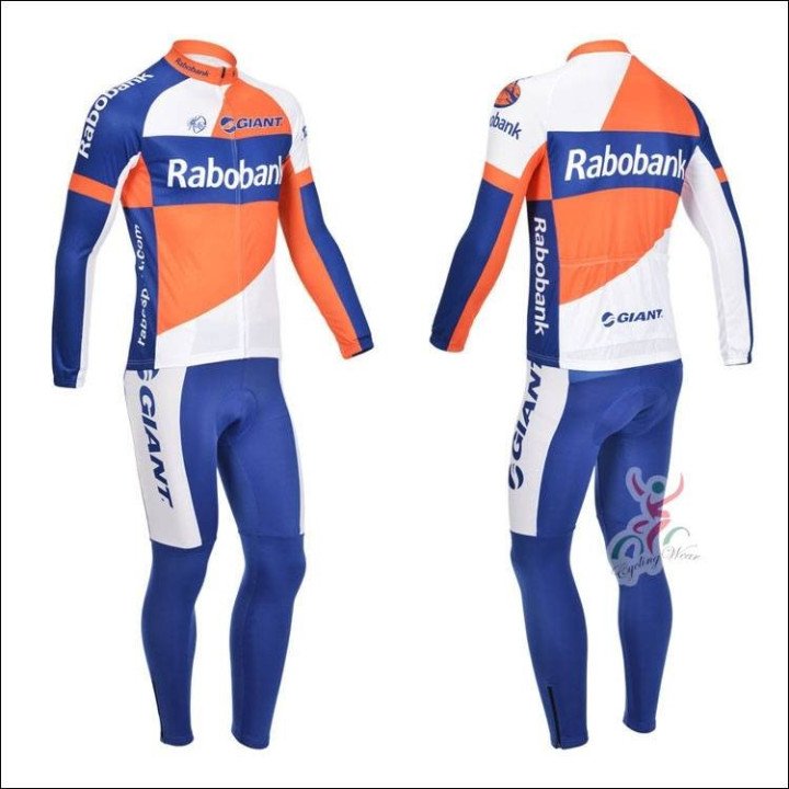 Ropa de ciclismo térmica Rabobank con tirantes que te encantará