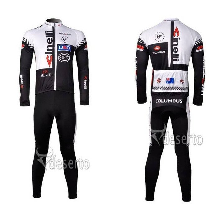 Ropa de ciclismo térmica Cinelli con tirantes para tus aventuras en la bici