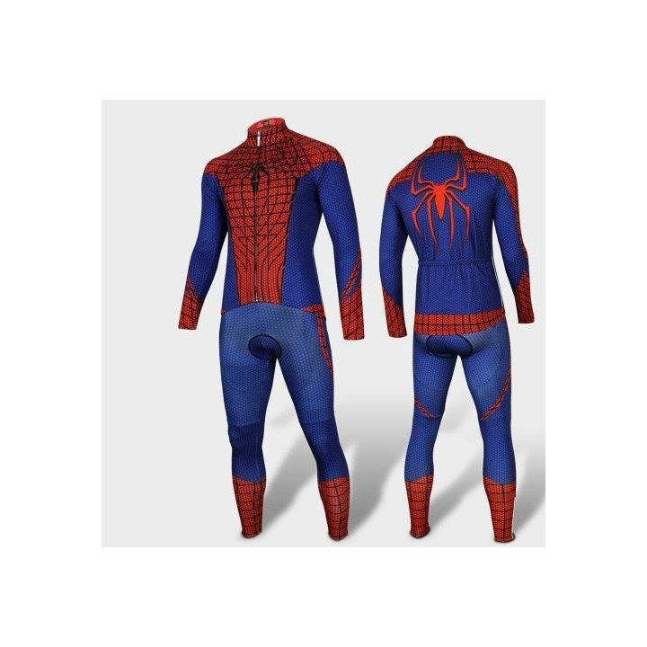 Ropa térmica de ciclismo de Spider Man con tirantes para disfrutar en la ruta