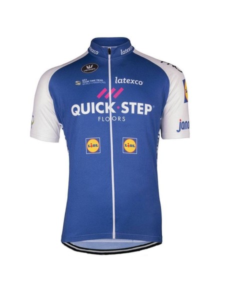 Equipación de ciclismo corta con tirantes Quick Step a buen precio
