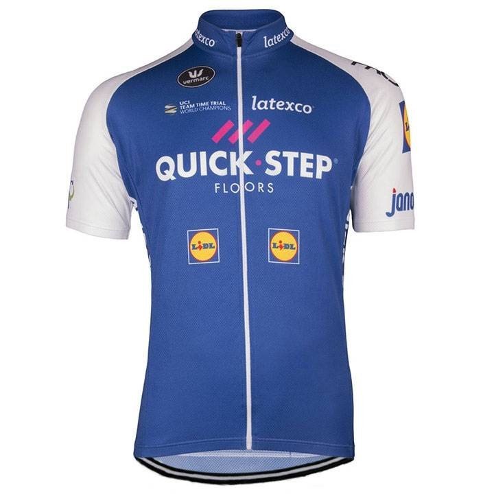 Equipación de ciclismo corta con tirantes Quick Step a buen precio