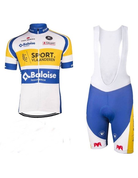 Conjunto corto de ciclismo SPORT VLAANDEREN BALOISE para disfrutar al máximo