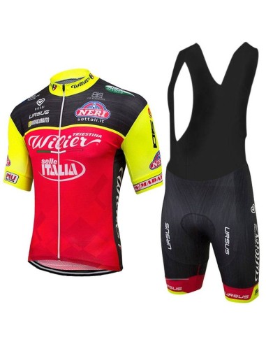 Equipación corta con tirantes WILIER SELLE ITALIA para ciclistas 2023