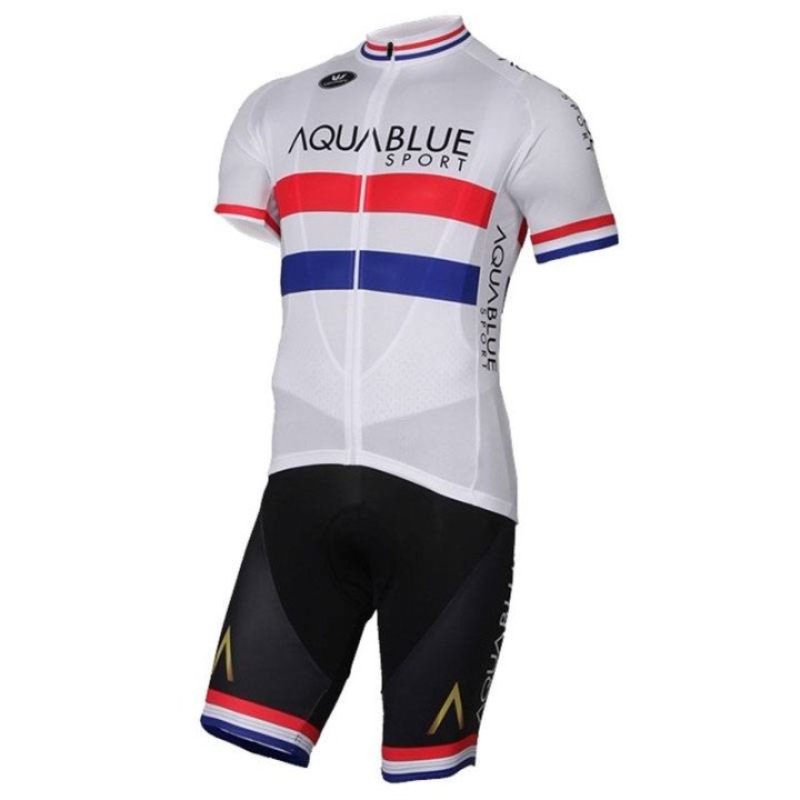 Equipación corta AQUA BLUE SPORT para ciclistas que buscan comodidad y estilo