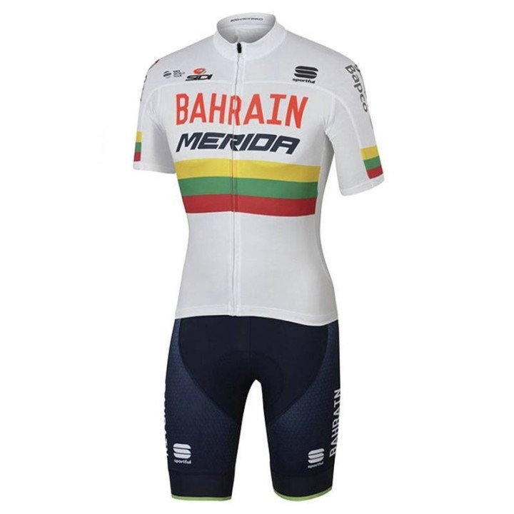 Equipación de ciclismo BAHRAIN MERIDA campeón lituano, cómoda y a buen precio
