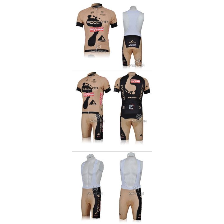 Equipación corta con tirantes footon servetto para ciclistas 2023