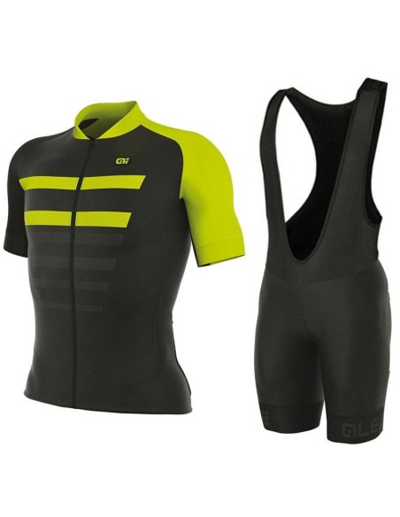 Equipación corta con tirantes ALE PRR 2.0 PIUMA para ciclistas amantes del confort