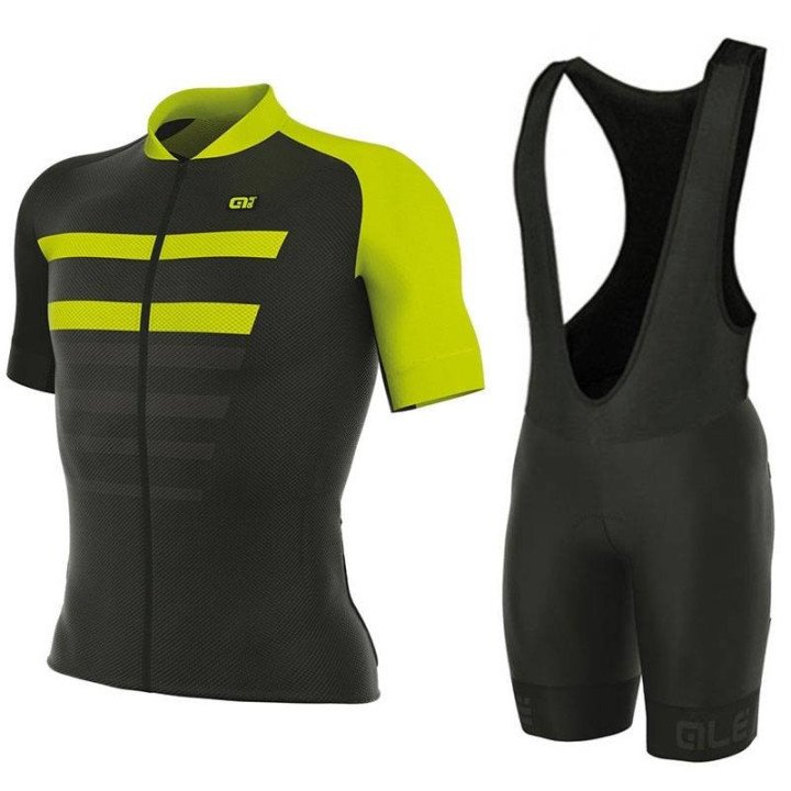 Equipación corta con tirantes ALE PRR 2.0 PIUMA para ciclistas amantes del confort