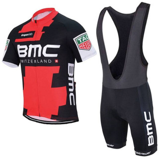 Equipación corta BMC con tirantes para ciclistas a buen precio
