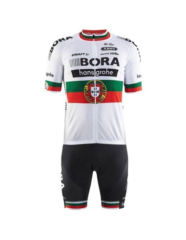 Equipación corta BORA hansgrohe Portugal champion para ciclistas 2023