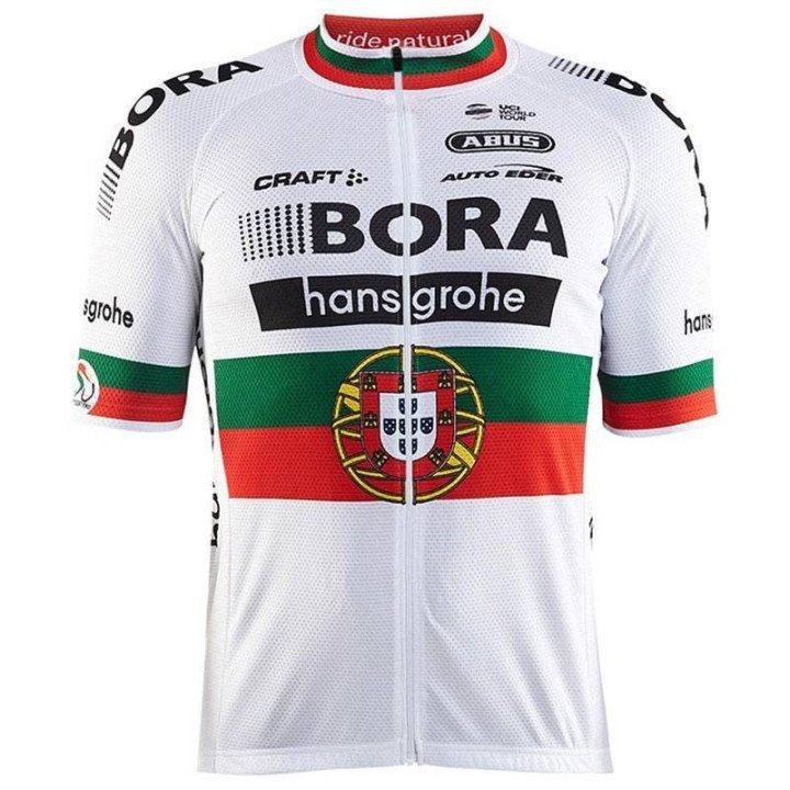 Equipación corta BORA hansgrohe Portugal champion para ciclistas 2023