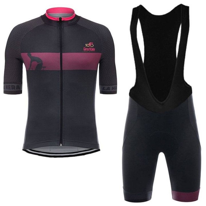 Equipación corta con tirantes D'ITALIA Nera: comodidad y estilo en ciclismo