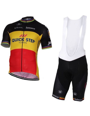 Equipación de ciclismo QUICK STEP FLOORS para campeones belgas a buen precio