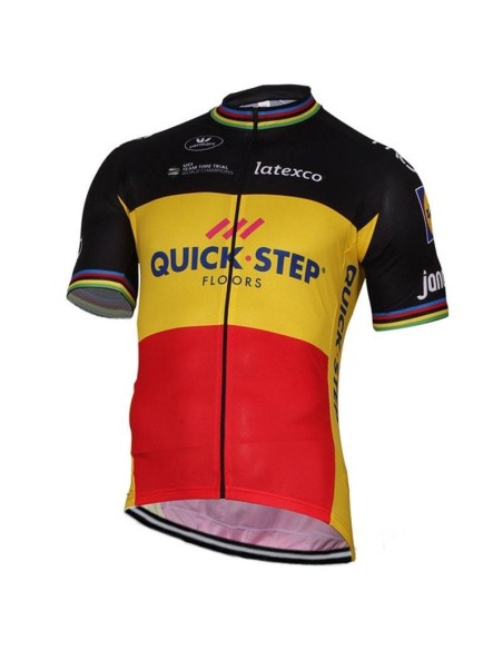 Equipación de ciclismo QUICK STEP FLOORS para campeones belgas a buen precio