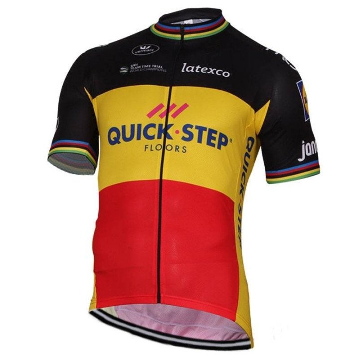 Equipación de ciclismo QUICK STEP FLOORS para campeones belgas a buen precio