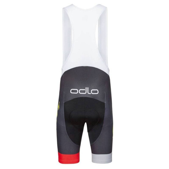 Equipación ciclismo SCOTT SRAM corta con tirantes, tallas y comodidad aseguradas