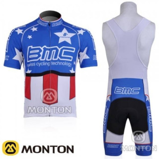 Equipación corta BMC con tirantes para ciclistas