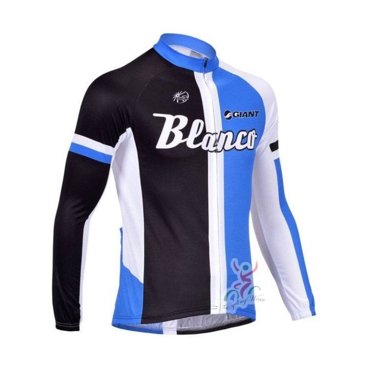 Maillot largo blanco para ciclistas, cómodo y funcional