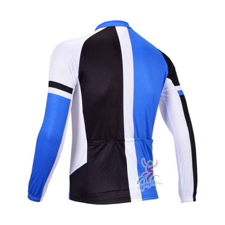 Maillot largo blanco para ciclistas, cómodo y funcional