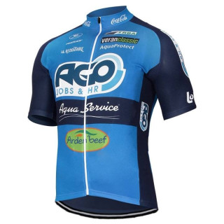 Maillot corto AGO-AQUA SERVICE para ciclistas que buscan comodidad y estilo