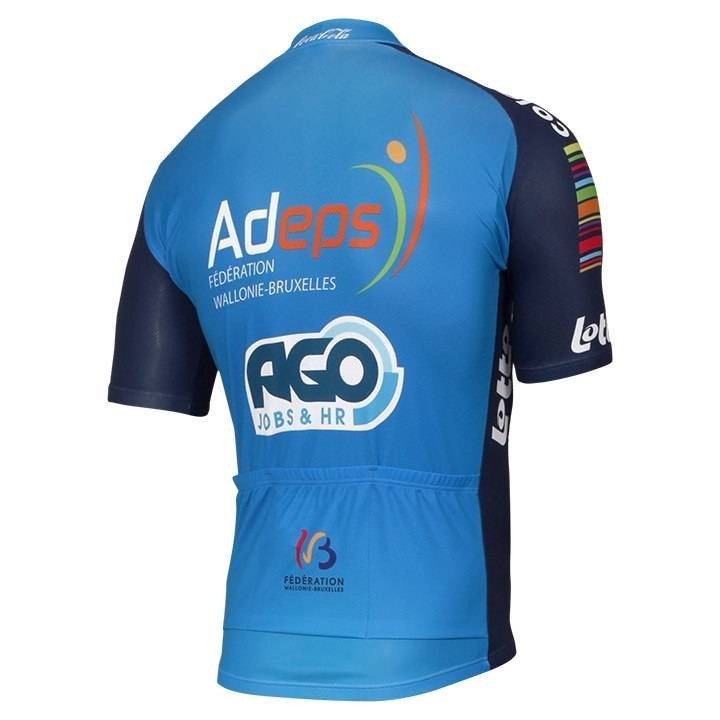 Maillot corto AGO-AQUA SERVICE para ciclistas que buscan comodidad y estilo