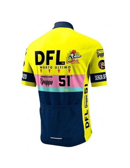 Maillot corto Morvelo DFL retro para ciclistas que buscan estilo y comodidad