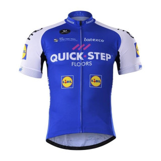 Maillot corto Quick Step para ciclistas que buscan comodidad y estilo