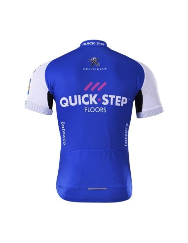 Maillot corto Quick Step para ciclistas que buscan comodidad y estilo