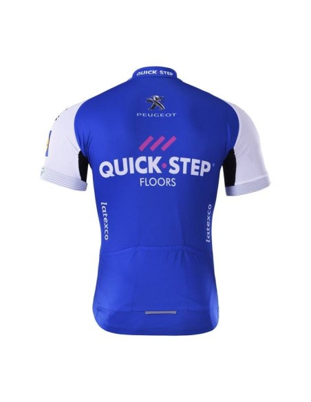 Maillot corto Quick Step para ciclistas que buscan comodidad y estilo