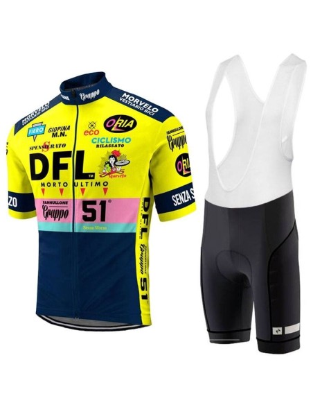 Equipación corta DFL retro para ciclistas: comodidad y estilo al mejor precio