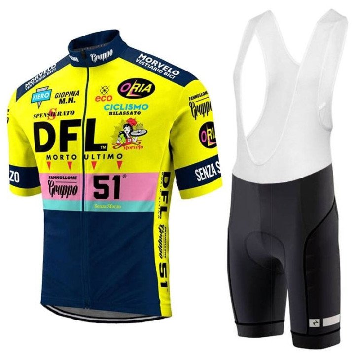 Equipación corta DFL retro para ciclistas: comodidad y estilo al mejor precio