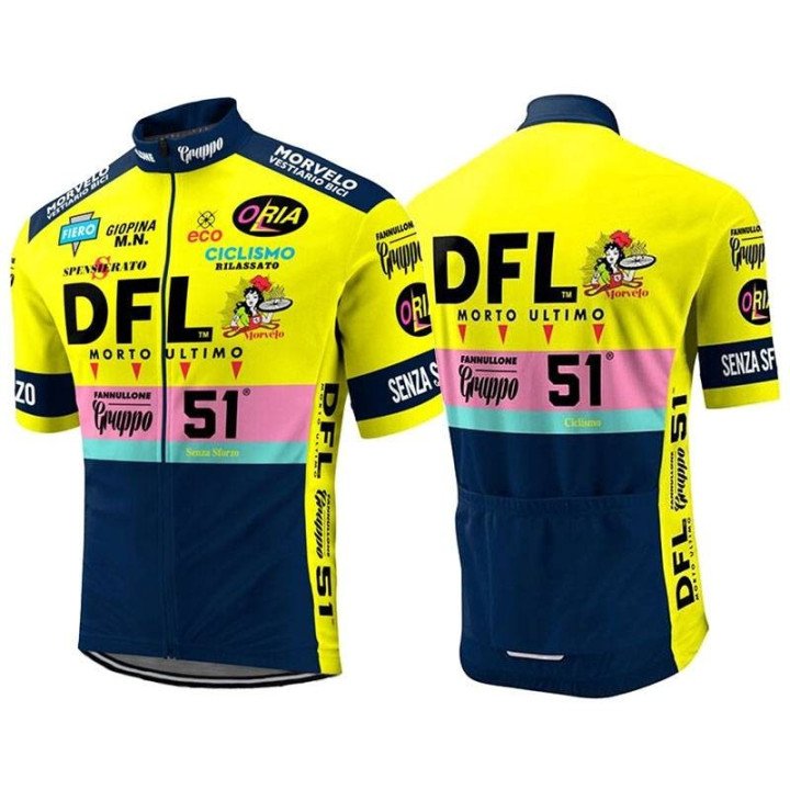Equipación corta DFL retro para ciclistas: comodidad y estilo al mejor precio