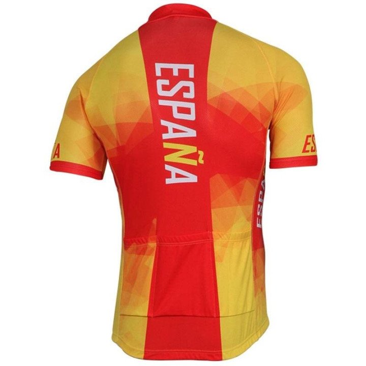 Equipación corta de ciclismo con tirantes de la selección española al mejor precio