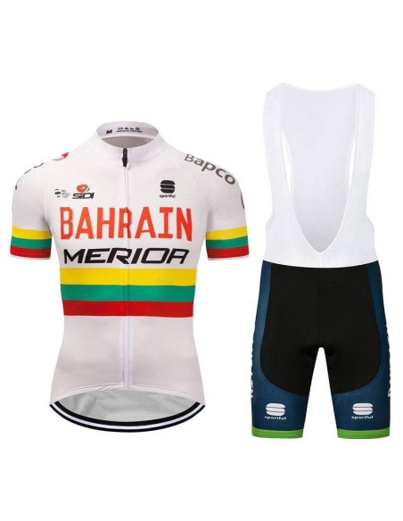 Equipación corta Merida BAHRAIN para ciclistas que buscan comodidad y estilo