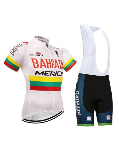 Equipación corta Merida BAHRAIN para ciclistas que buscan comodidad y estilo