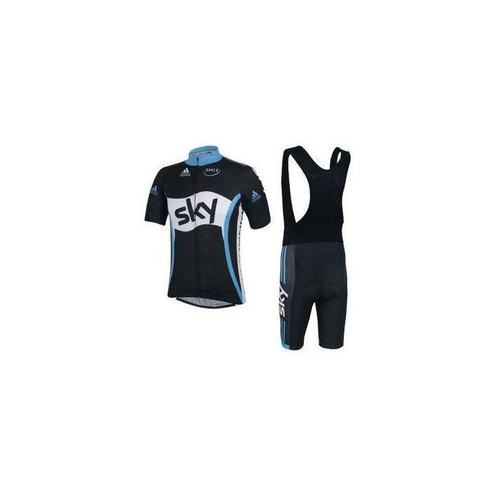 Equipación corta de ciclismo SKY cómoda y a buen precio