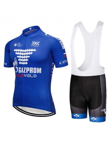 Equipación corta Gazprom Rusvelo para ciclistas en 2023 a buen precio