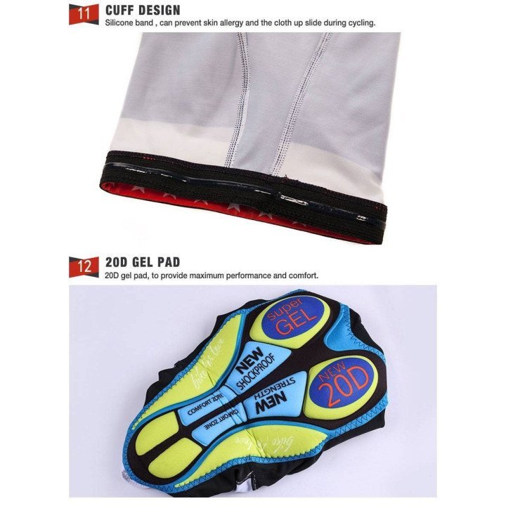 Equipación corta AQUABLUE para ciclismo, ¡cómprala al mejor precio!