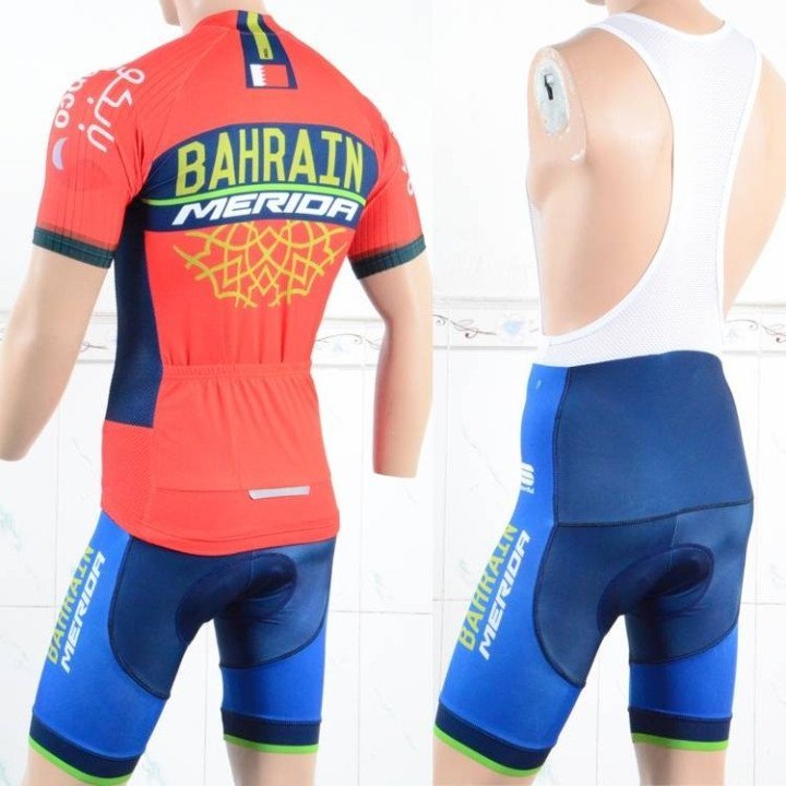 Equipación corta BAHRAIN Merida para ciclismo, calidad y confort al mejor precio