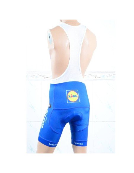 Equipación corta con tirante Quick Step para ciclistas 2023